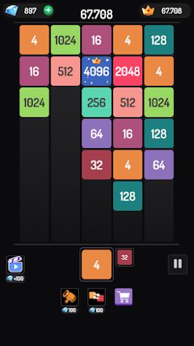 X2 Blocks - 2048 Merge Game 스크린샷 0