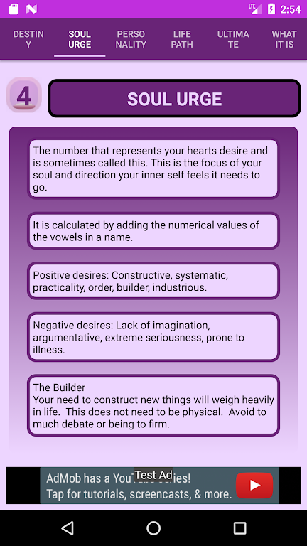 Schermata Pythagorean Numerology Calculator 3