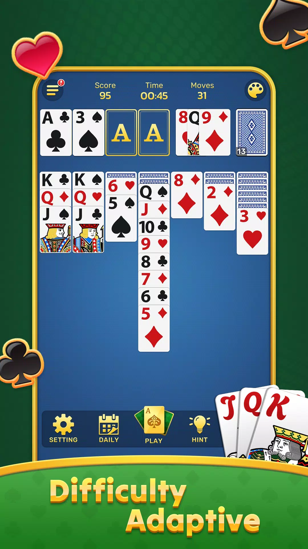 Classic Solitaire : Card Games Captura de tela 1