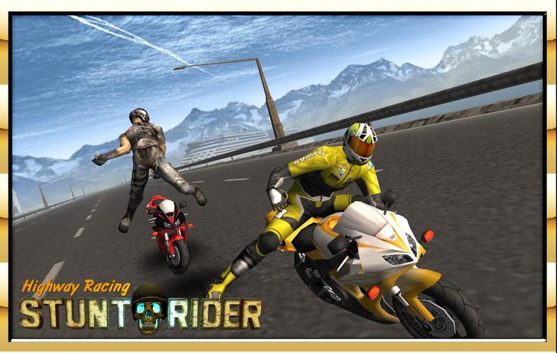 Highway Bike Attack Race Game Screenshot 3