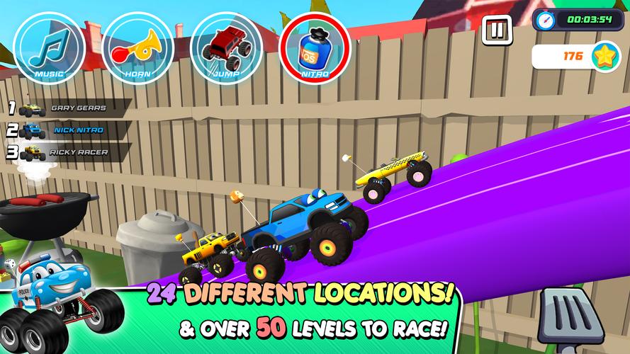 Monster Trucks Game for Kids 3 Schermafbeelding 2