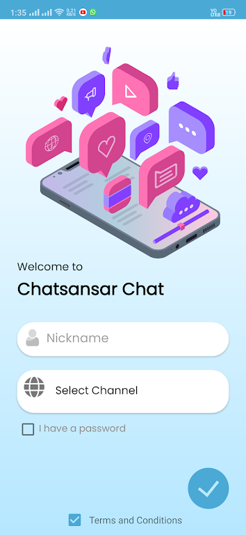 ChatSansar ဖန်သားပြင်ဓာတ်ပုံ 0