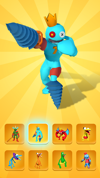 Rainbow Monster - Room Maze Mod 螢幕截圖 1