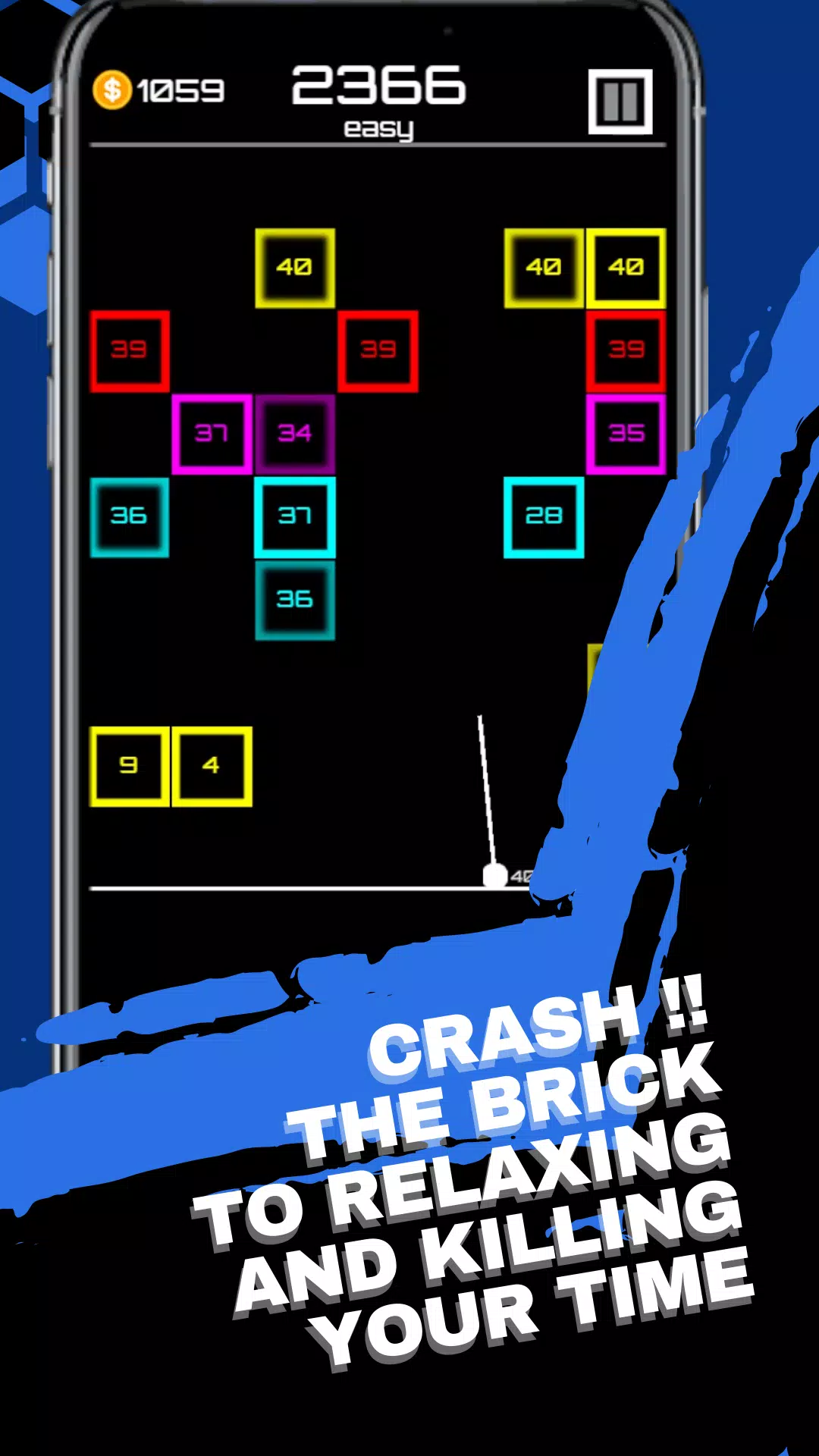 Brick Breaker Crash ဖန်သားပြင်ဓာတ်ပုံ 0