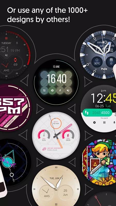 Watch Faces - Pujie - Premium Captura de pantalla 1