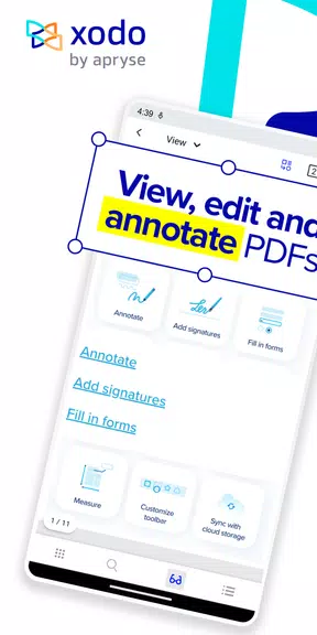 Leitor e Editor de PDF Xodo Captura de tela 0
