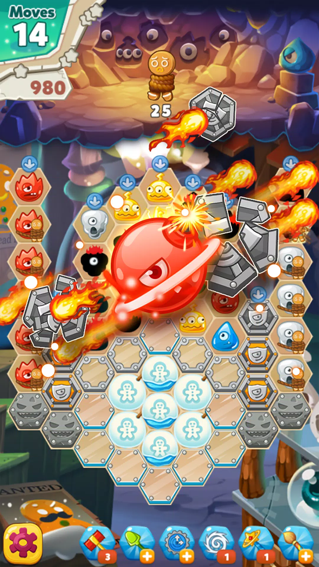 Monster Busters: Ice Slide Schermafbeelding 1