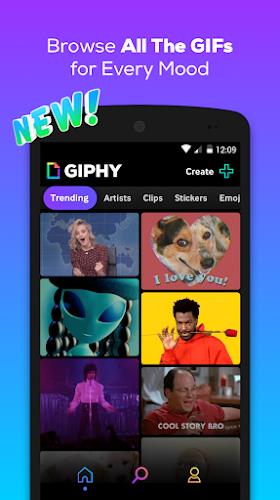 GIPHY: GIF & Sticker Keyboard Ekran Görüntüsü 0