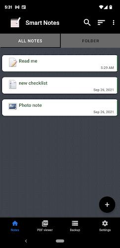 Smart Notes App Captura de pantalla 0