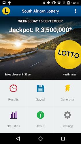 SA Lotto & Powerball Results ဖန်သားပြင်ဓာတ်ပုံ 0