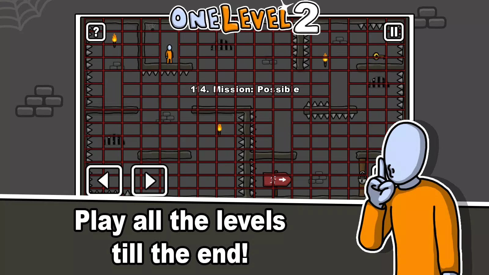 One Level 2 Stickman Jailbreak Schermafbeelding 3