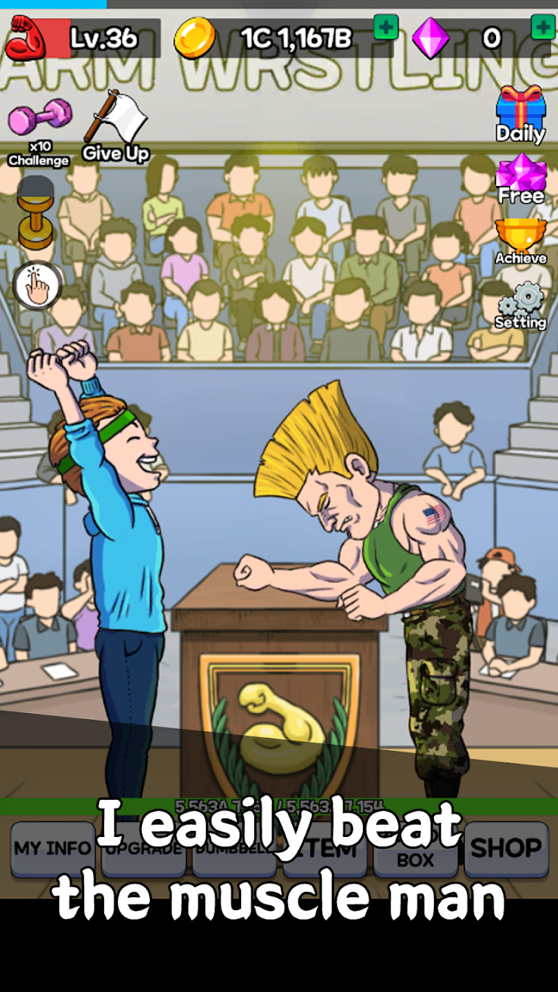 Arm Wrestling Clicker APK Скриншот 3