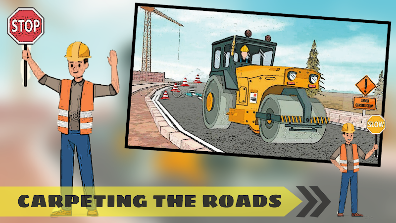 Highway road construction game স্ক্রিনশট 0