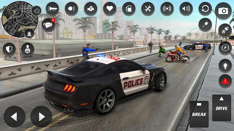 Police Chase Thief Cop Games Zrzut ekranu 0