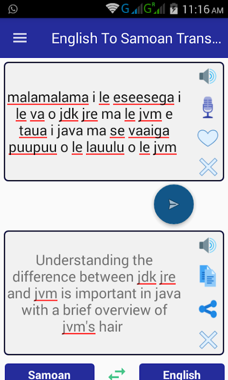 English Samoan Translator 螢幕截圖 1