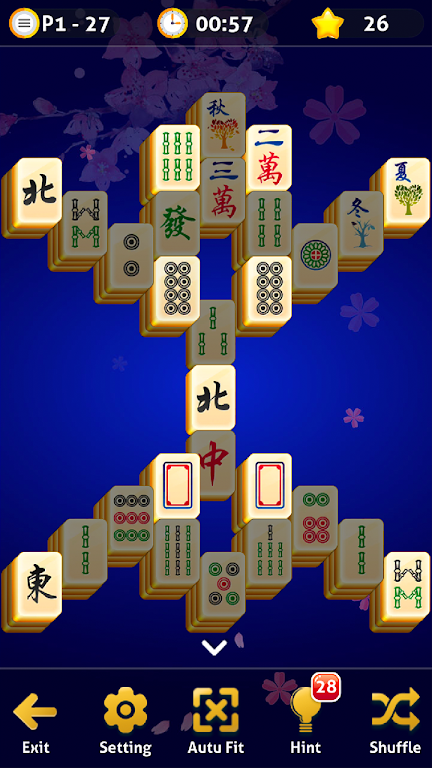 Mahjong Solitaire - Oriental Journey Captura de tela 2
