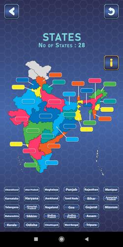 India Mapper-(India Map Game) Ảnh chụp màn hình 3
