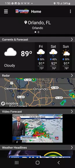 News 6 Pinpoint Weather - WKMG 螢幕截圖 0