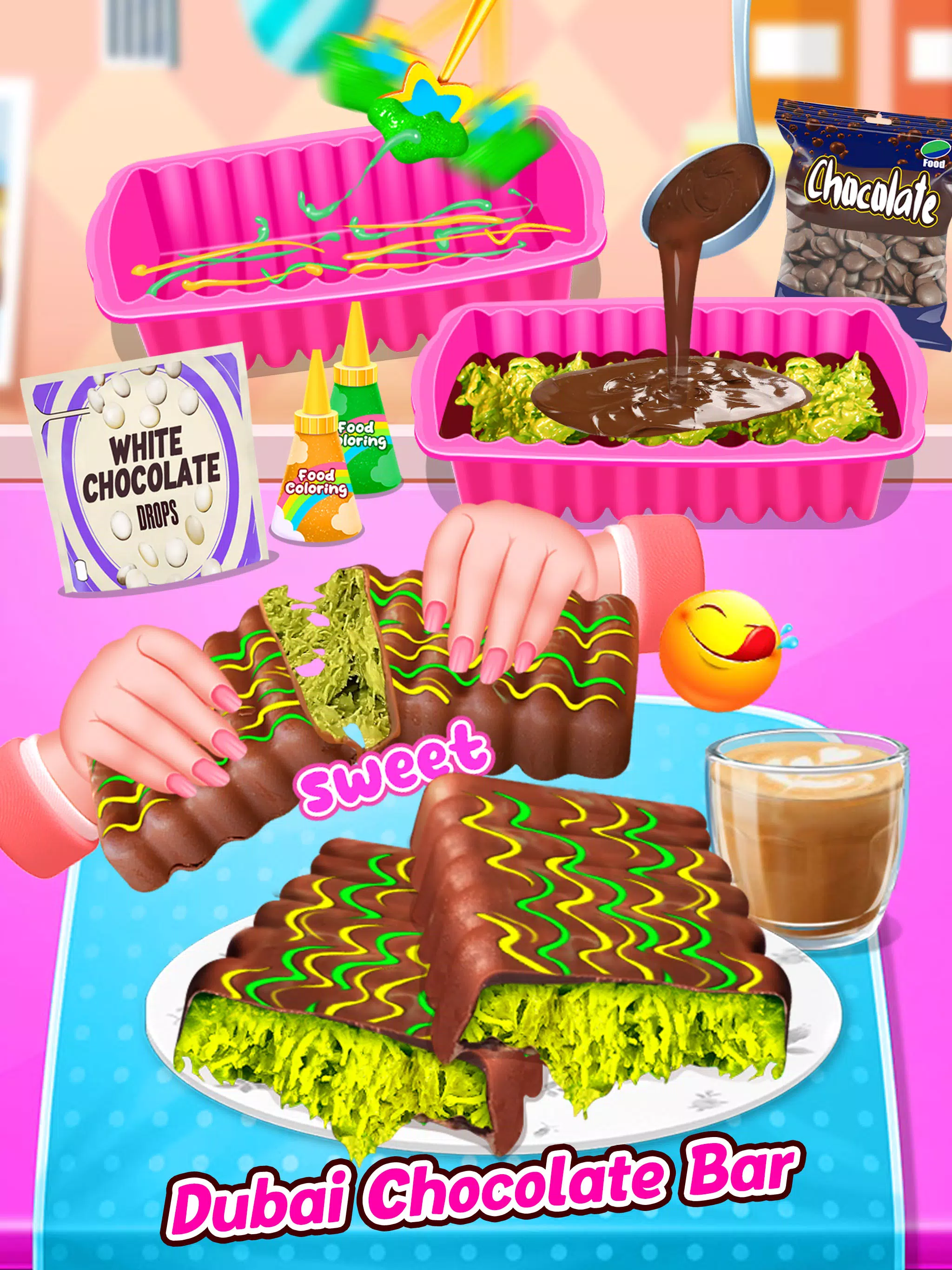 Sweet Chocolate Bar Desserts Captura de pantalla 2