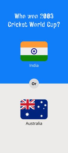 Cricket WorldCup: QuizMaster应用截图第3张