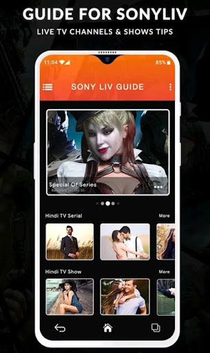 SonyLiv - Live TV Shows, Cricket & Movies Guide Captura de pantalla 1