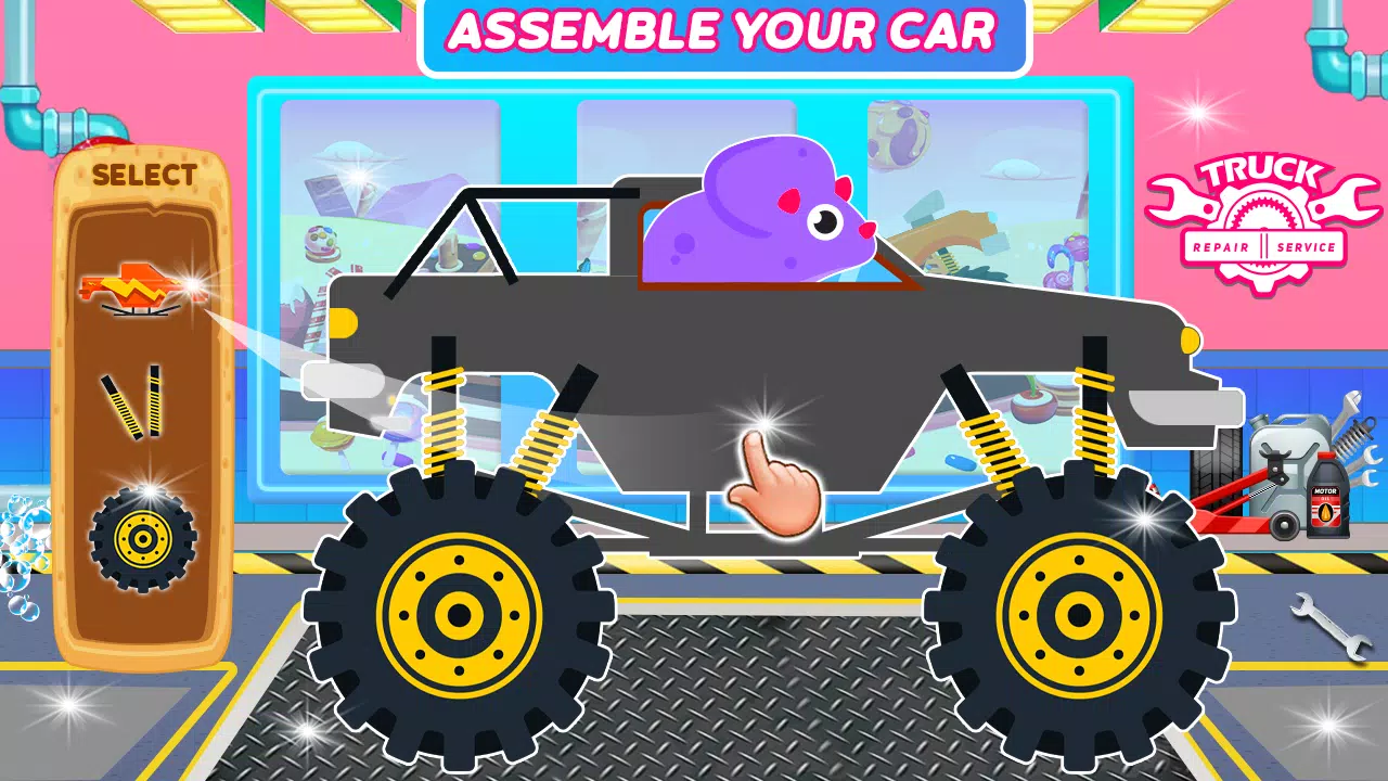Dinosaurs Trucks Auto Workshop 螢幕截圖 3