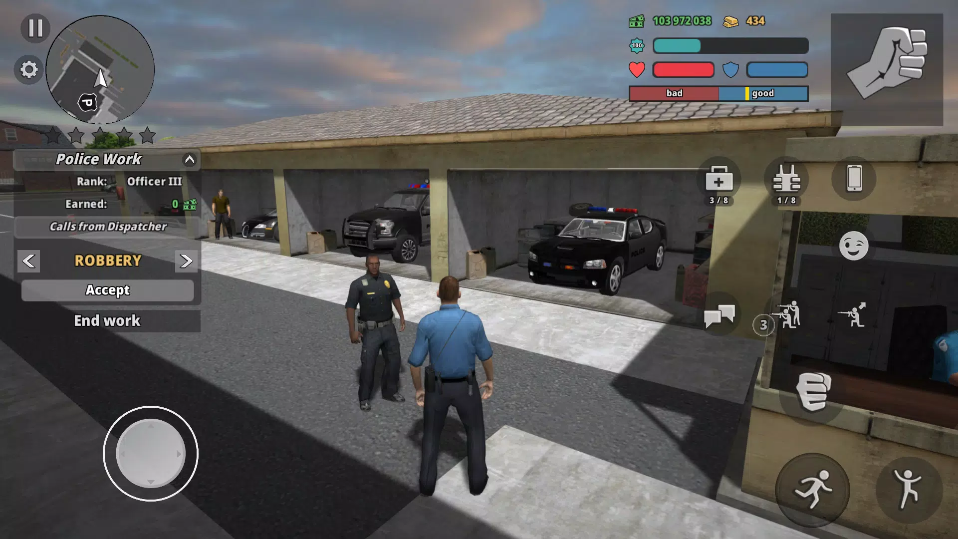 Police Cop Simulator. Gang War 螢幕截圖 2