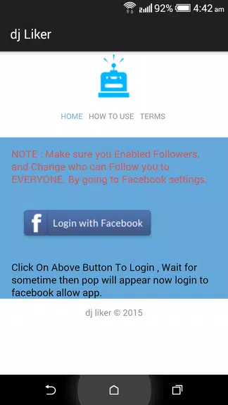 dj liker - free facebook likes 螢幕截圖 0