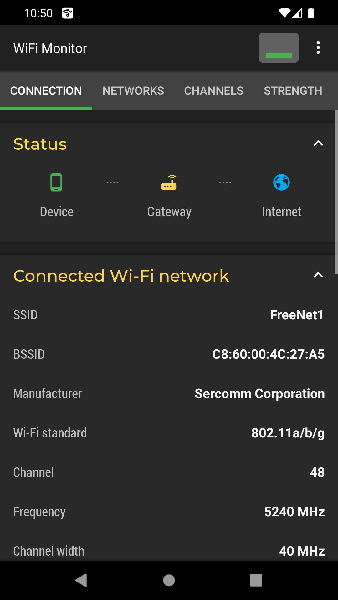 WiFi Monitor: analyse réseau Screenshot 0