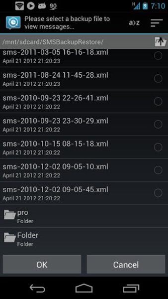 SMS Backup & Restore 螢幕截圖 2