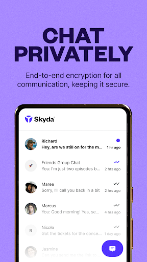 Skyda - Chats & VPN Скриншот 0