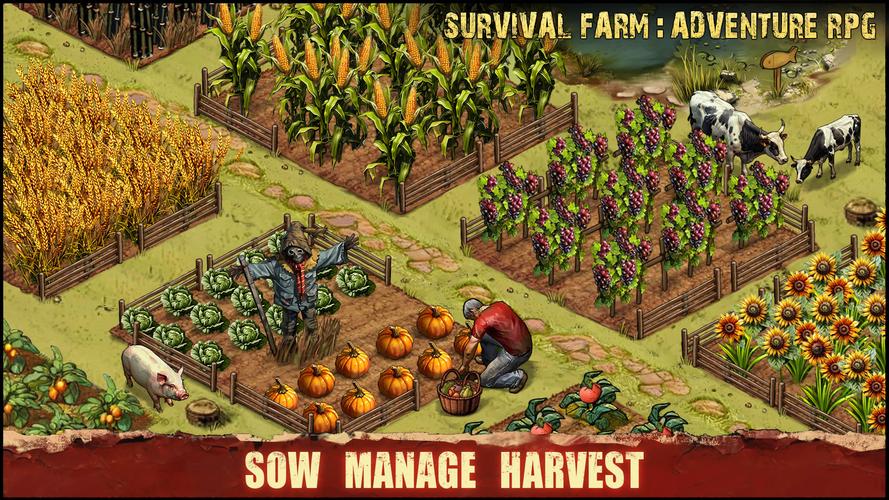 Survival Farm: Adventure RPG 螢幕截圖 1