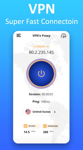 XXVPN - XX VPN Master - Super Ultra VPN स्क्रीनशॉट 1