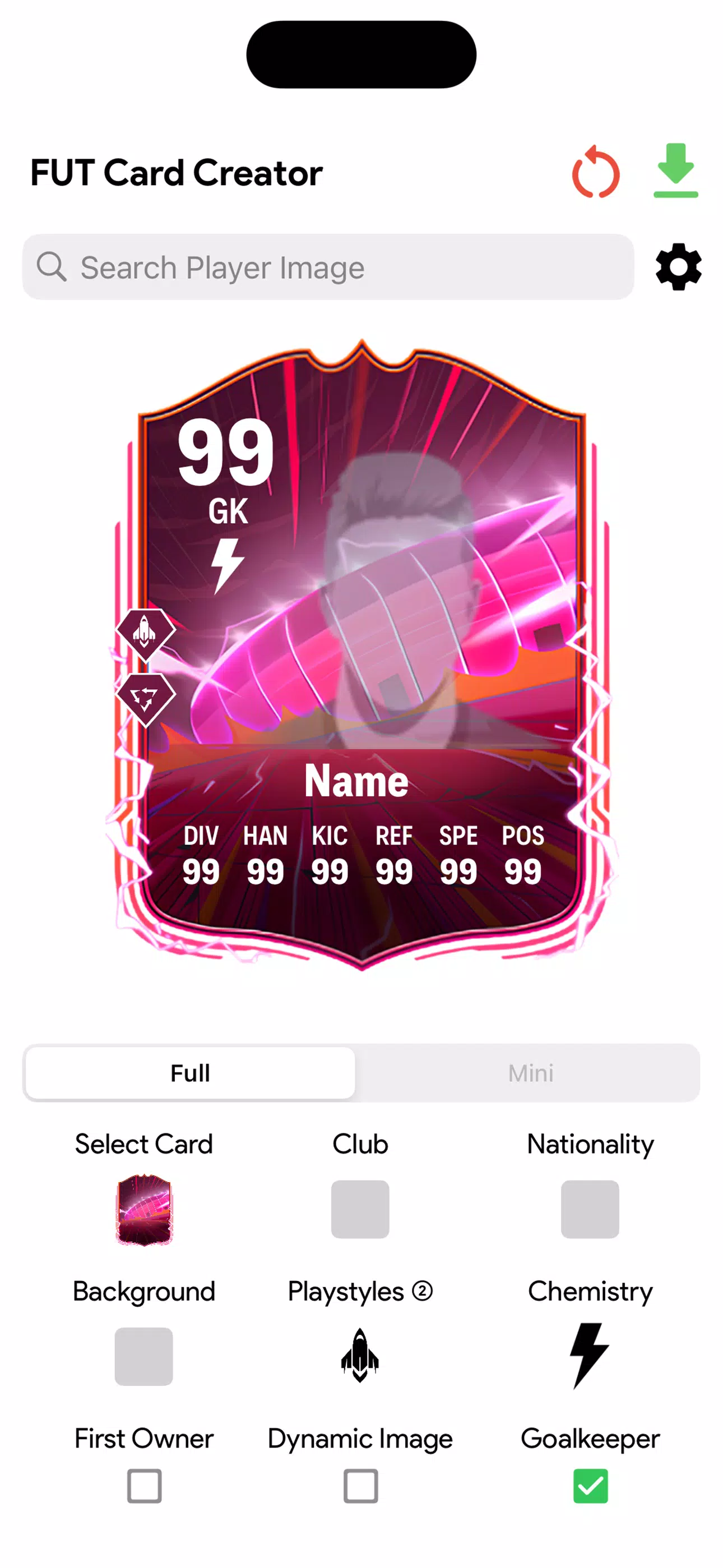 FC Card Creator 25 螢幕截圖 1