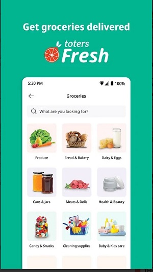 Toters: Food Delivery & More Ảnh chụp màn hình 2