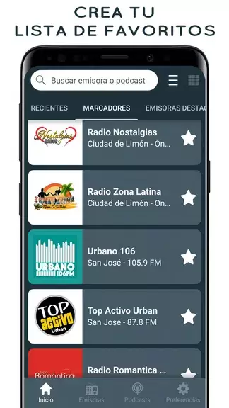 Radios de Costa Rica Online Tangkapan skrin 2