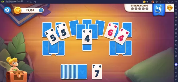 Disney Solitaire gameplay showing strategic card placement
