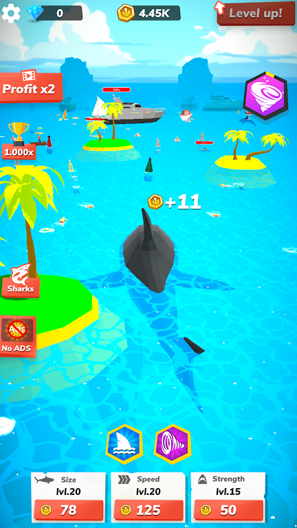 Idle Shark World Screenshot 1