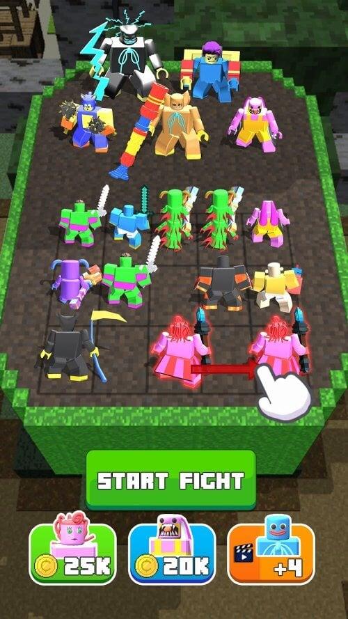 Craft Merge Battle Fight 스크린샷 1