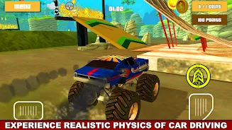 Monster Truck Racing Hero 3D ภาพหน้าจอ 2