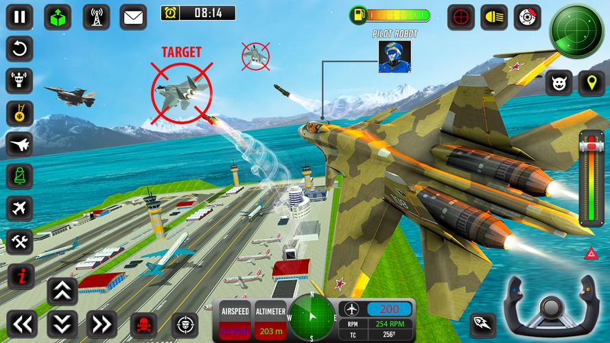 Robot Pilot Airplane Games 3D Zrzut ekranu 3