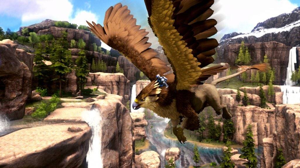 Terokai Biomes Baru dan Jinak Griffin di Ark Mobile Edition New Ragnarok Peta