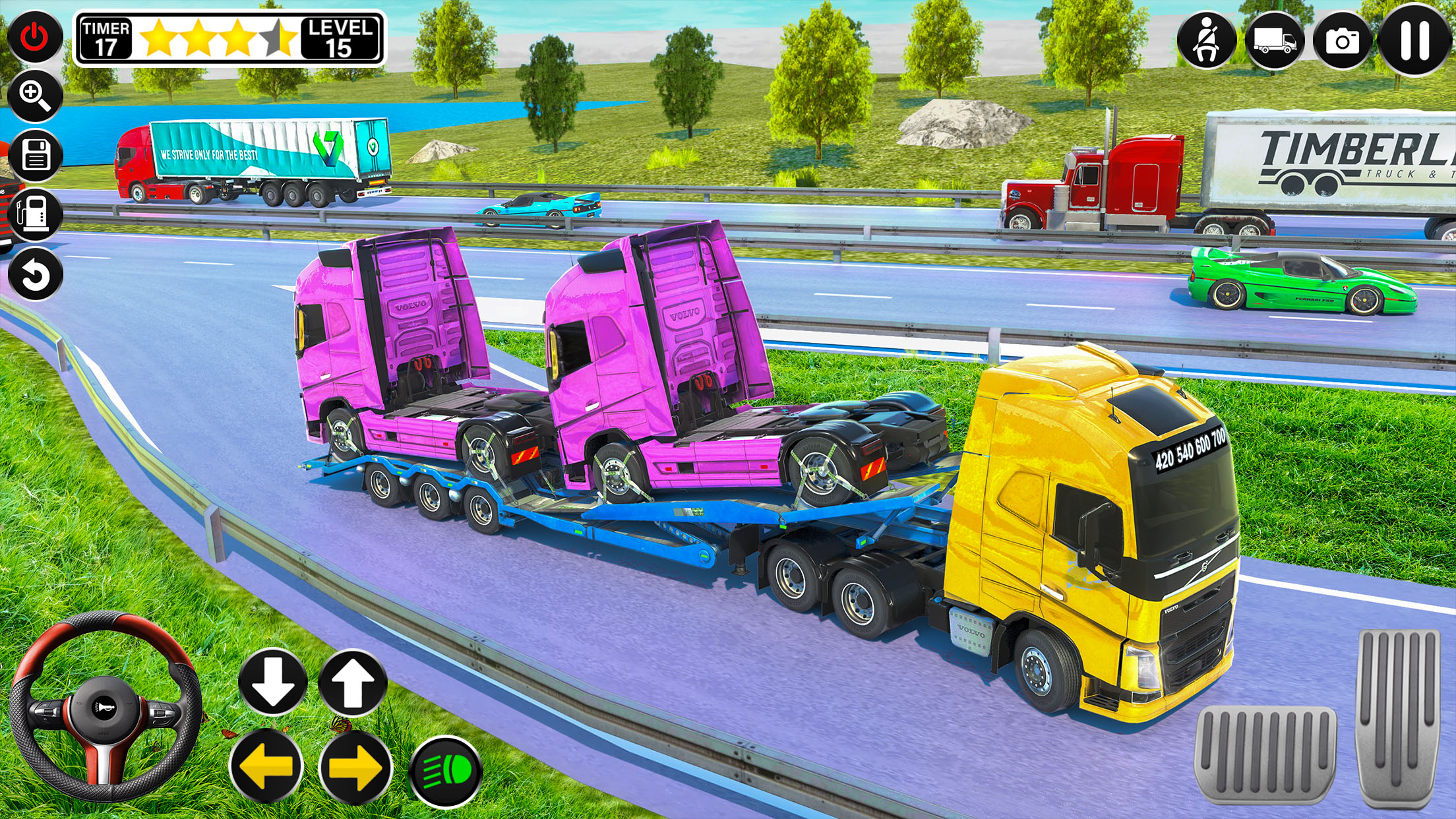 Crazy Truck Driving:Truck Game ဖန်သားပြင်ဓာတ်ပုံ 1