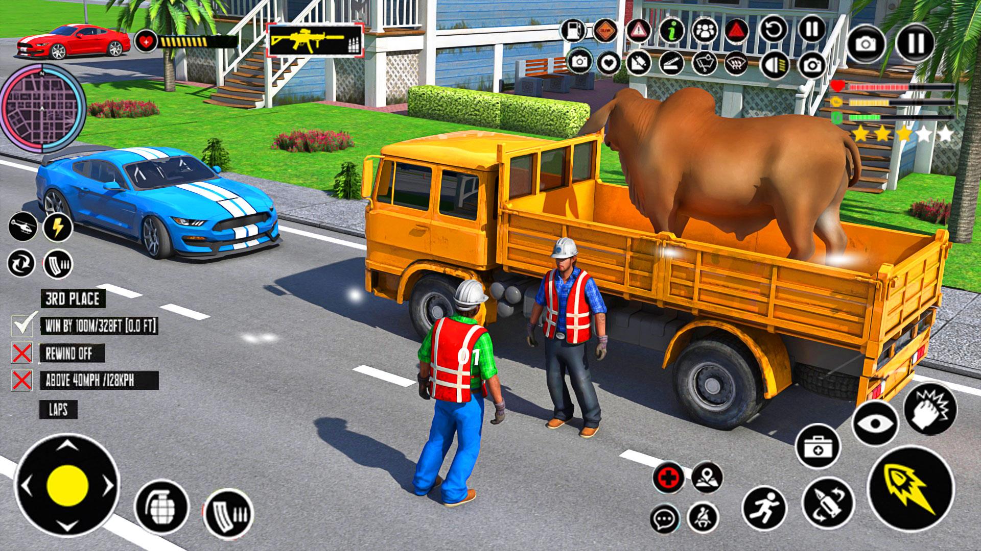 Animals Transport Truck Games 螢幕截圖 1