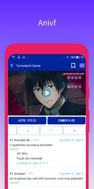 AniVF - Vostfree Animes VF S Capture d'écran 2