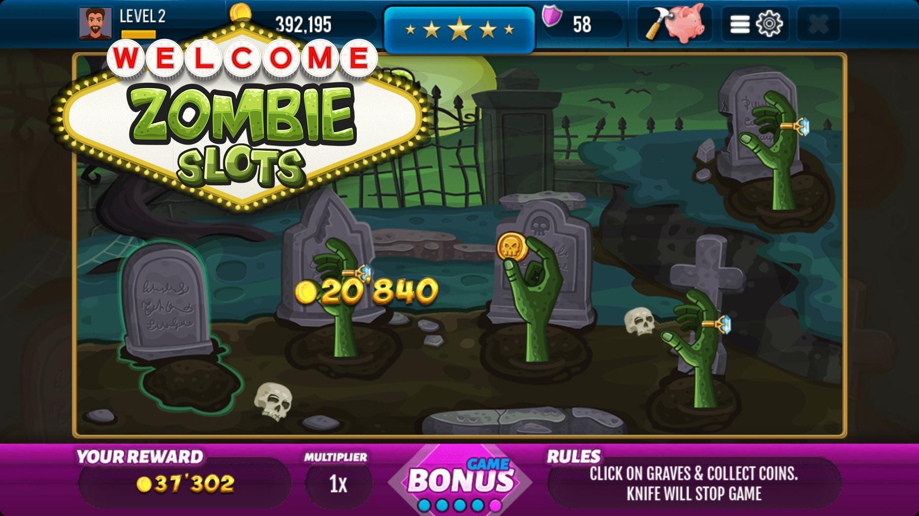 Zombie Casino Slot Machine ဖန်သားပြင်ဓာတ်ပုံ 2