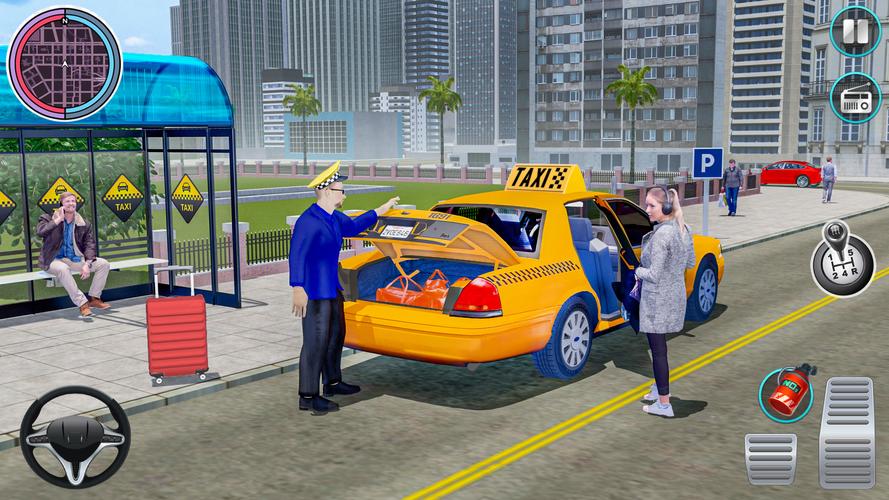 Taxi Traffic Car Racing Games ဖန်သားပြင်ဓာတ်ပုံ 2