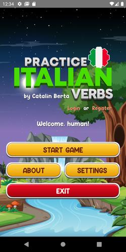 Learn Italian Verbs Game 螢幕截圖 1