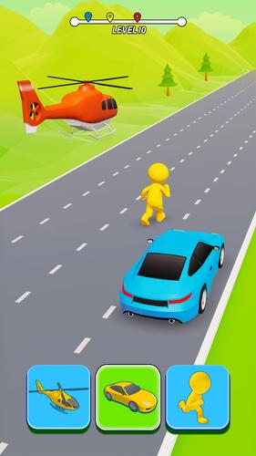 Shape Car Transform Race Screenshot 2