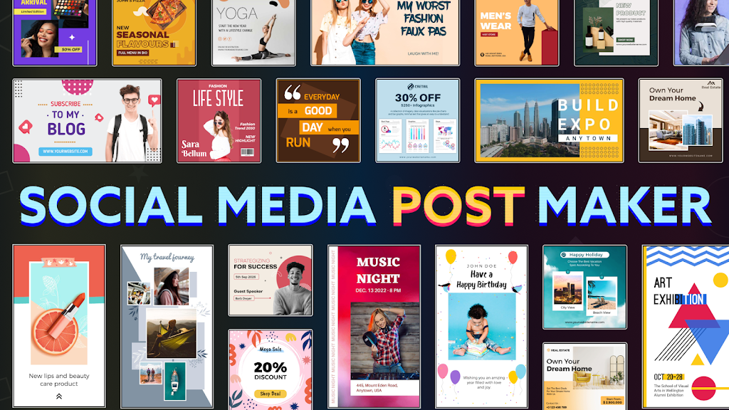 Social Media Post Maker 스크린샷 0